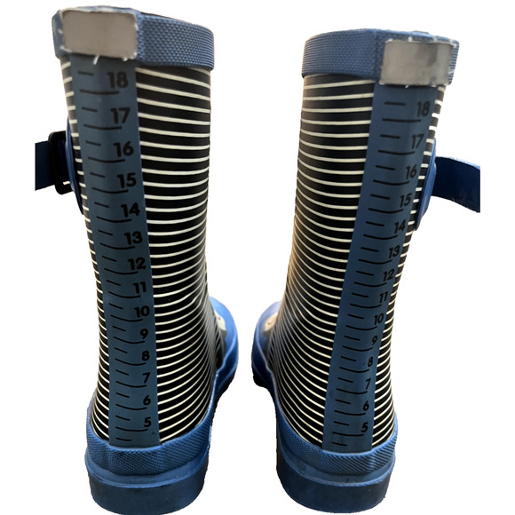 Joules Shark Wellies Blue Children's Rain Boots Rubber - Size 11 UNISEX KIDS - Picture 4 of 6